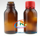 125ml amber reagent glass bottle tamper evident